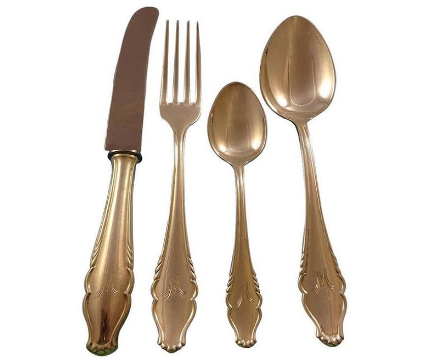 Bremer 800 Silver Flatware Set for 12 with Vintage Chest 58 Pieces Monogram W: Bremer 800 Silver Flatware Set for 12 with Vintage Chest 58 Pieces Monogram W This exquisite Bremer German 800 Silver Flatware Set is designed to serve 12 and includes a total of 58 pieces, perfect fo