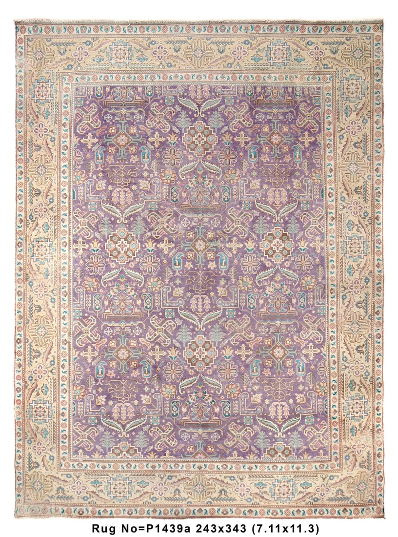 8' x 11' Persian Vintage Rug Purple Blue Hand-Knotted Low Pile: 8' x 11' Persian Vintage Rug Purple Blue Hand-Knotted Low Pile Free continental US Shipping Enhance your space with this stunning 8' x 11' Persian Vintage Rug, featuring a beautiful blend of rich purp
