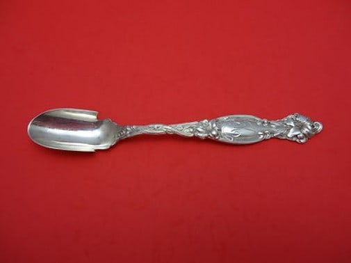 International Silver Frontenac Sterling Silver Cheese Scoop 7.5" Art Nouveau: International Silver Frontenac Sterling Silver Cheese Scoop 7.5" Art Nouveau Introducing the Frontenac Cheese Scoop by International Sterling Silver, a stunning piece crafted in the Art Nouveau style.