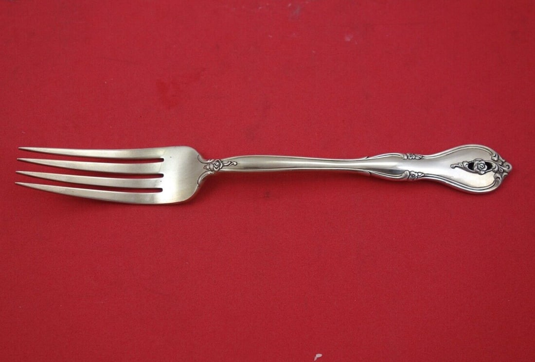 Towle Experimental Sterling Silver Fork 7.5 Inch Place Size: Towle Experimental Sterling Silver Fork 7.5 Inch Place Size This exquisite sterling silver place size fork is part of the Towle Experimental pattern by Towle. Measuring 7 1/2 inches, this fork showcas