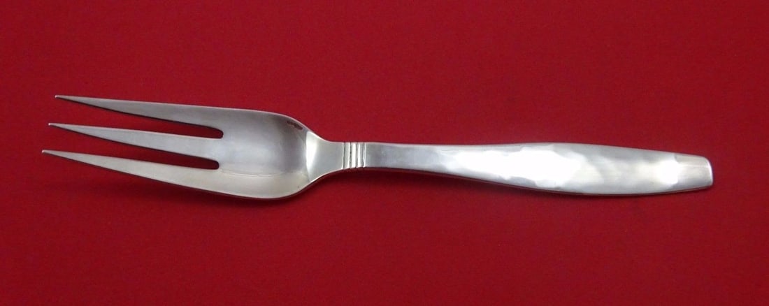 Allan Adler Swedish Modern Sterling Silver Dinner Fork Lightly Hammered 7 5/8": Allan Adler Swedish Modern Sterling Silver Dinner Fork Lightly Hammered 7 5/8" This exquisite dinner fork features the Swedish Modern pattern designed by Allan Adler, renowned for its elegant and cont