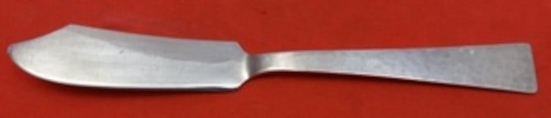 Sterling Silver Master Butter Knife Starlit Pattern by Allan Adler 6.75 Inch: Sterling Silver Master Butter Knife Starlit Pattern by Allan Adler 6.75 Inch This is a sterling silver master butter knife in the Starlit pattern by Allan Adler. The knife features a flat handle desig