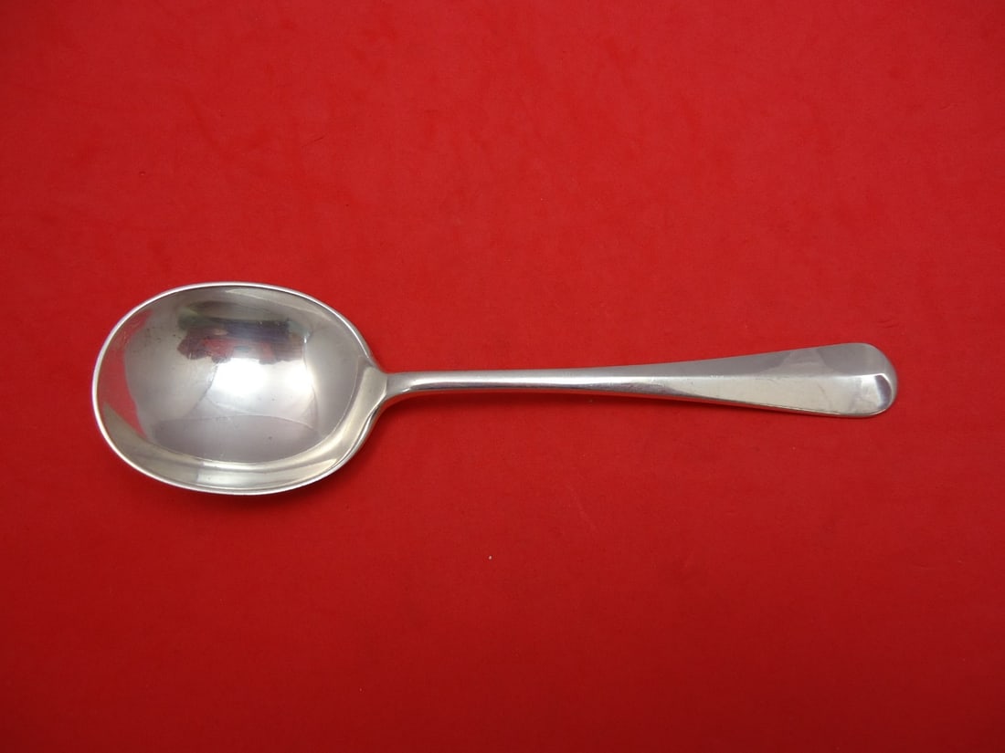 Worcester Sterling Silver Rat Tail Cream Soup Spoon 6 3/8 inches: Worcester Sterling Silver Rat Tail Cream Soup Spoon 6 3/8 inches This exquisite cream soup spoon features the elegant Rat Tail pattern by Worcester, crafted from high-quality sterling silver. Measurin