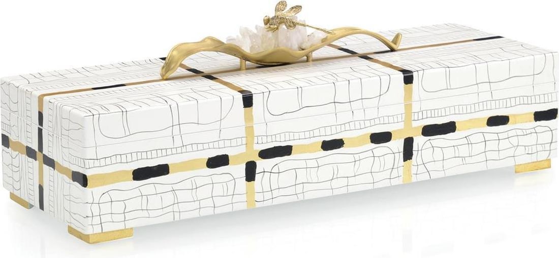 John-Richard Art Nouveau Dragonfly Box in Brass Gold: John-Richard Art Nouveau Dragonfly Box in Brass Gold Discover the charm of this elegant dragonfly box, designed in a traditional Art Nouveau style. This exquisite rectangular box features a stunning a