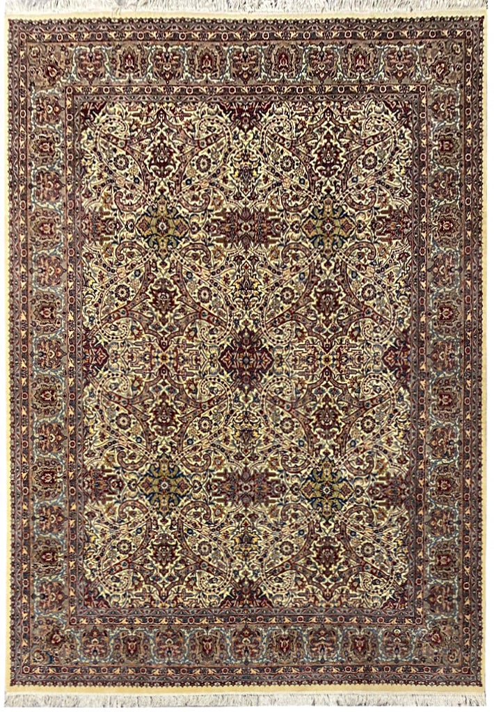 Hand-Knotted 8.1 x 10.3 Wool Agra Area Rug - Elegant Design (1 of 11)