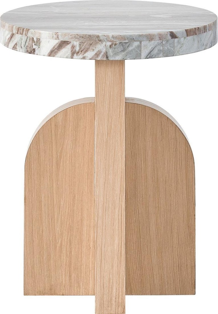 Universal Nomad Collection White Oak Side Table: Universal Nomad Collection White Oak Side Table Introducing the Stylish Nomad Collection Side Table, a perfect blend of modern design and functionality. This Riverine Accent Table features a beautiful