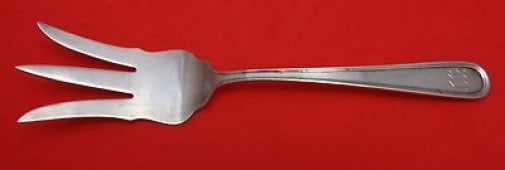 Kirk Calvert Sterling Silver 3-Tine Cold Meat Serving Fork 7.5": Kirk Calvert Sterling Silver 3-Tine Cold Meat Serving Fork 7.5" This exquisite Calvert by Kirk serving fork features a classic 3-tine design, perfect for serving cold meats. Made from high-quality ste