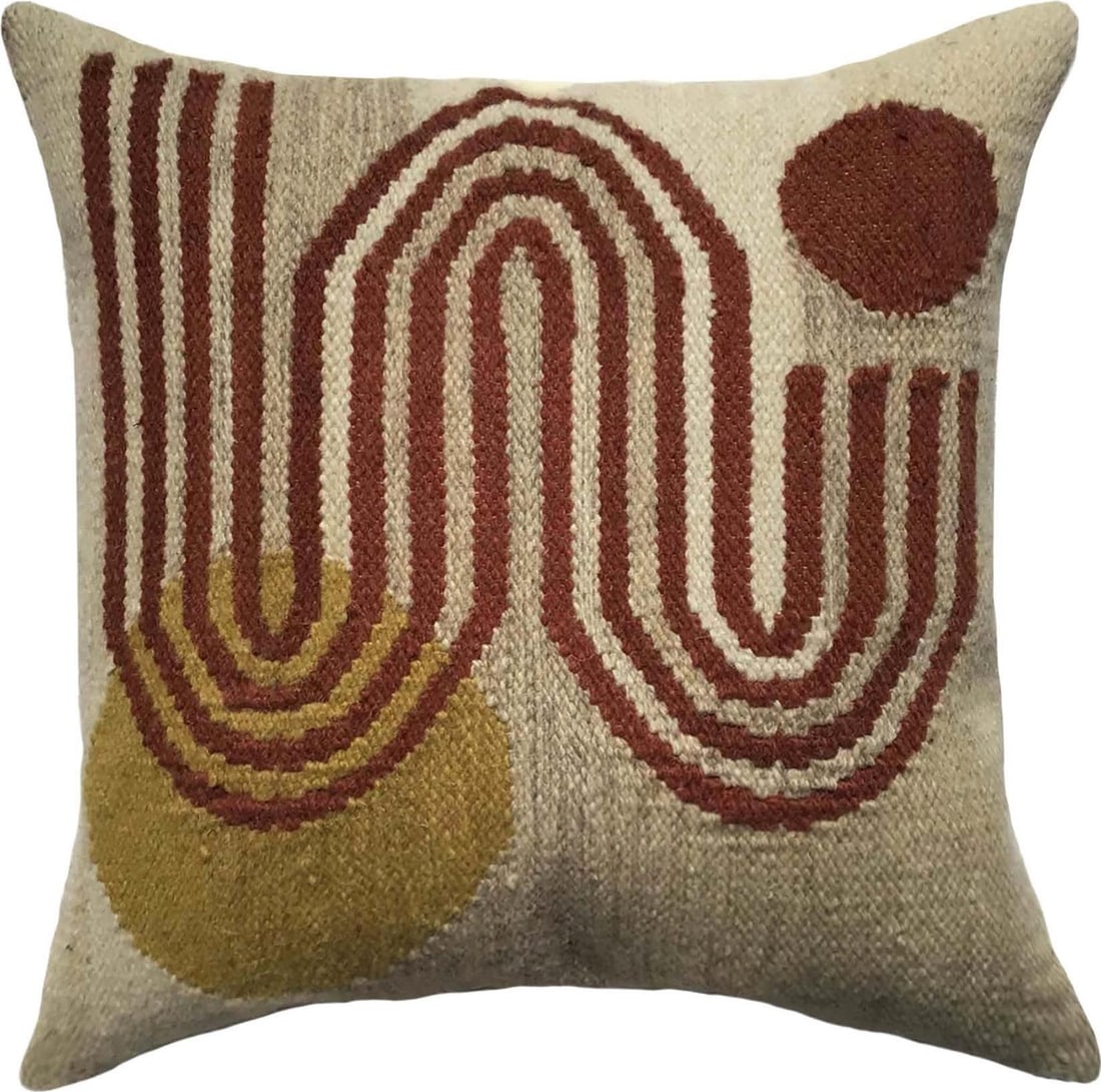 Ailsa Multicolor Wool Pillow 20x20 Inches: Ailsa Multicolor Wool Pillow 20x20 Inches Introducing the Elegant Ailsa Multicolor Wool Pillow, a perfect addition to enhance your home decor. This stylish pillow features a beautiful brown multicolor