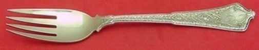 Tiffany & Co. Persian Sterling Silver Fish Fork Light Vermeil 7": Tiffany & Co. Persian Sterling Silver Fish Fork Light Vermeil 7" This exquisite fish fork is crafted in the Persian pattern by Tiffany & Co. Made from sterling silver with a light vermeil finish, it m