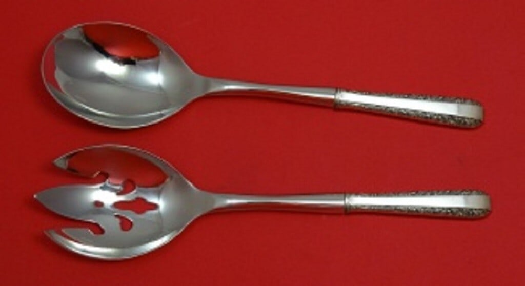 Towle Candlelight Sterling Silver Salad Serving Set 2-Piece 10.5": Towle Candlelight Sterling Silver Salad Serving Set 2-Piece 10.5" Enhance your dining experience with the Candlelight by Towle Sterling Silver Salad Serving Set. This exquisite 2-piece set features a