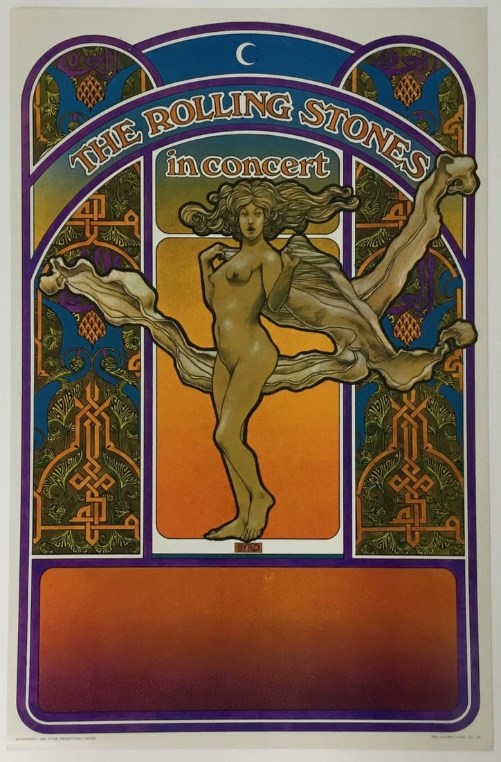 1969 Rolling Stones Concert Poster by Tea Lautrec Original (1 of 4)