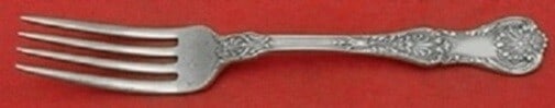 Sterling Silver Dinner Fork in King George Pattern by Gorham 7.75 Inches: Sterling Silver Dinner Fork in King George Pattern by Gorham 7.75 Inches This is a Gorham sterling silver dinner fork in the King George pattern. The fork measures 7 3/4 inches in length, is not monog