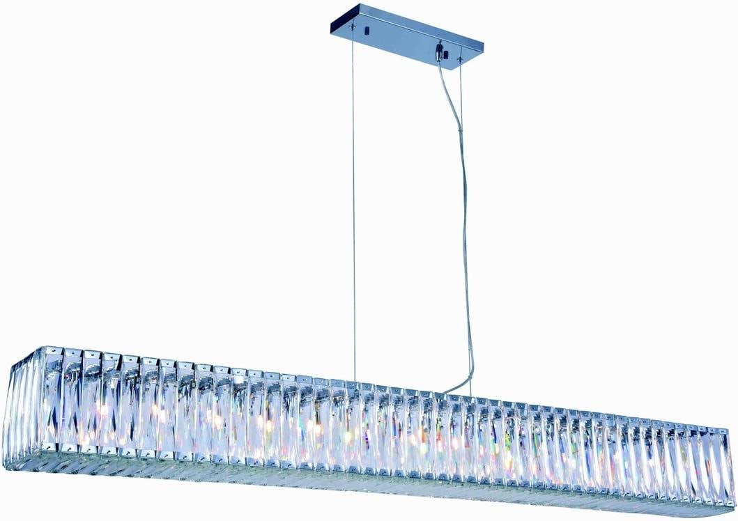 Elegant Lighting Cuvette Crystal 14-Light Adjustable Chandelier: Elegant Lighting Cuvette Crystal 14-Light Adjustable Chandelier Illuminate your space with the stunning Cuvette Crystal Adjustable Chandelier. This contemporary hanging lamp features a dazzling design