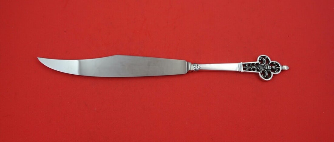 Christofle Renaissance Sterling Silver Banquet Knife 11 1/8 inches: Christofle Renaissance Sterling Silver Banquet Knife 11 1/8 inches This exquisite banquet knife from the Renaissance pattern by Christofle/Cardeilhac features a flat handle and is crafted from high-qu