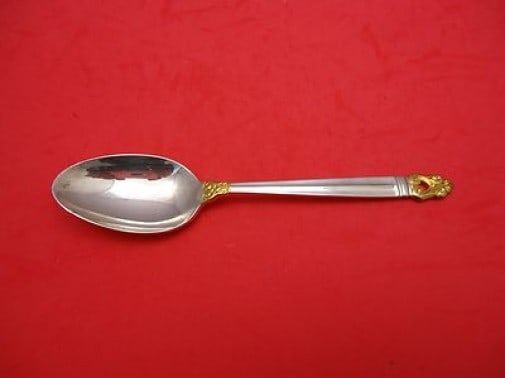 Royal Danish Gold Sterling Silver Place Soup Spoon by International: Royal Danish Gold Sterling Silver Place Soup Spoon by International Discover the elegance of the Royal Danish Gold Place Soup Spoon by International Sterling. This stunning piece features a design tha