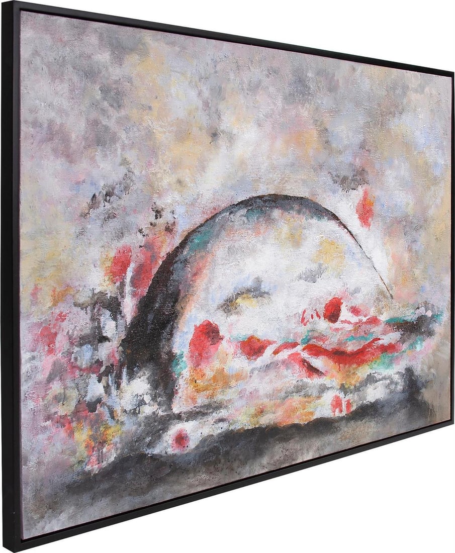 Enchanting Hand-Painted Bridge Art by Howard Elliott: Enchanting Hand-Painted Bridge Art by Howard Elliott Experience the allure of nature with this enchanting hand-painted bridge art titled 'Mystical Mist.' This stunning piece showcases an impressionist