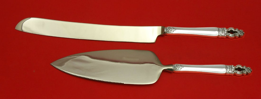 Gorham Sovereign Hispana Sterling Silver Wedding Cake Set 2pc (1 of 1)