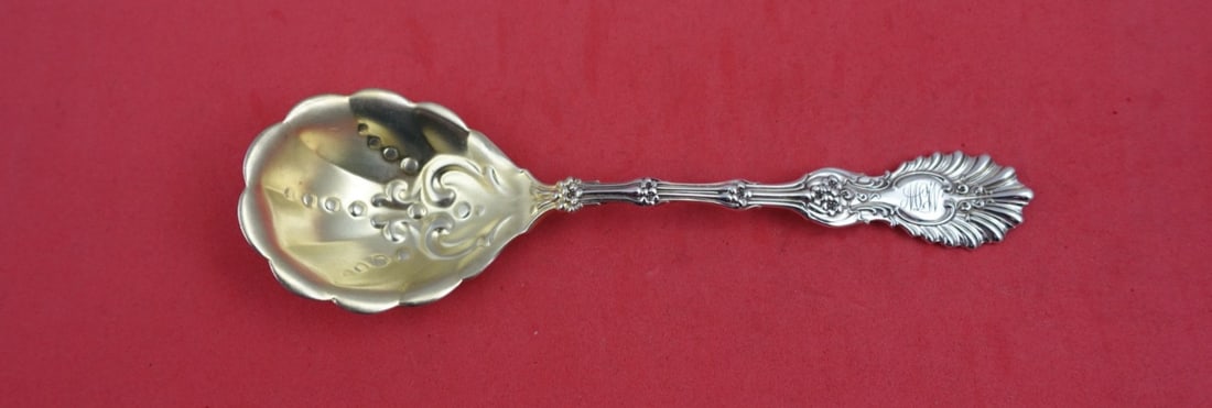 Whiting Radiant Sterling Silver Sugar Spoon Ruffled Bowl 7 inch: Whiting Radiant Sterling Silver Sugar Spoon Ruffled Bowl 7 inch This exquisite sugar spoon from the Radiant pattern by Whiting is crafted from sterling silver, featuring a beautifully ruffled bowl ado