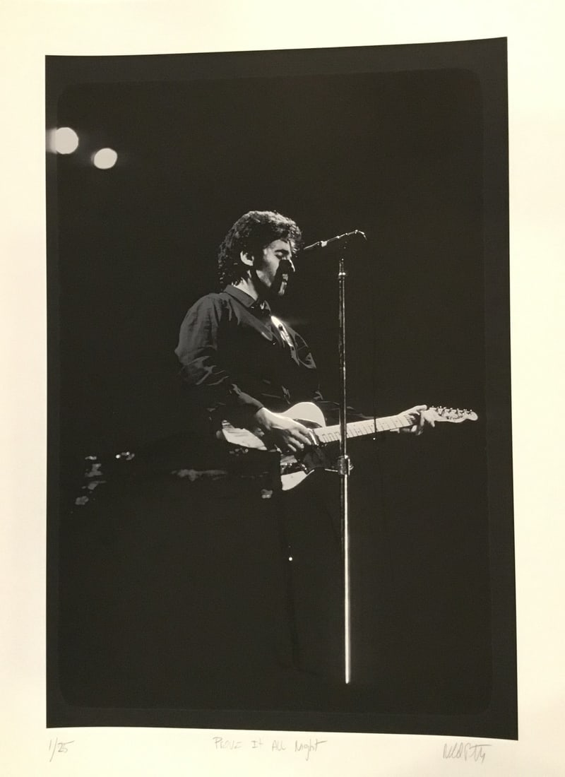 Limited Edition Giclee by Neil Portnoy Signed Bruce Springsteen Prove It All Night: Limited Edition Giclee by Neil Portnoy Signed Bruce Springsteen Prove It All Night This limited edition giclee by Neil Portnoy features Bruce Springsteen and is titled "Prove It All Night." The artwor