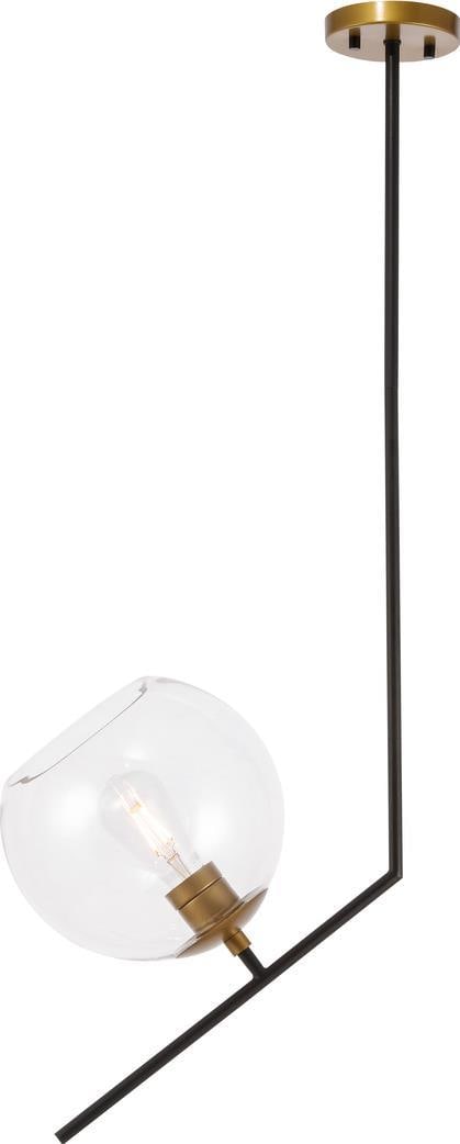 Elegant Lighting Ryland Black Brass Pendant Light UL-Listed: Elegant Lighting Ryland Black Brass Pendant Light UL-Listed Elevate your home decor with this sophisticated pendant light featuring a sleek black and brass design. Perfect for transitional style inter