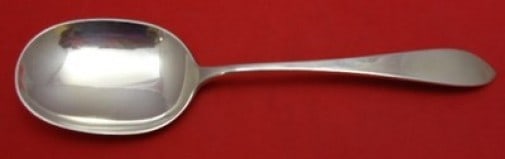 Old Newbury Crafters Sterling Silver Berry Spoon 8 3/4 inches: Old Newbury Crafters Sterling Silver Berry Spoon 8 3/4 inches This elegant Berry Spoon showcases the classic Berry pattern and is crafted from high-quality sterling silver. With a length of 8 3/4 inch