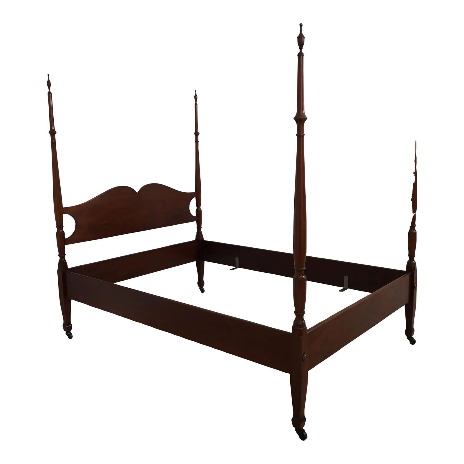 Biggs Mahogany 4 Post Poster Bed Traditional Design 50 Years Old (1 of 10)