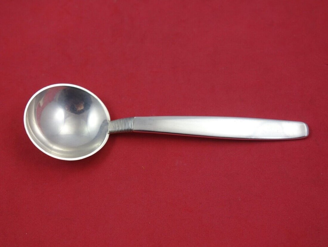 Frantz Hingelberg Silver Thread Sterling Silver Cream Soup Spoon 6 Inch: Frantz Hingelberg Silver Thread Sterling Silver Cream Soup Spoon 6 Inch This exquisite cream soup spoon from the Silver Thread pattern is crafted from high-quality sterling silver by Frantz Hingelberg