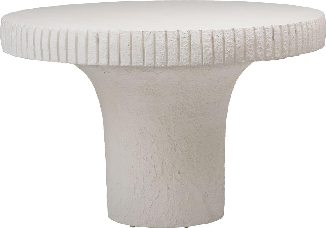 Hardwin Outdoor Dining Table 30H 47W 47D Durable Plaster Concrete (1 of 2)