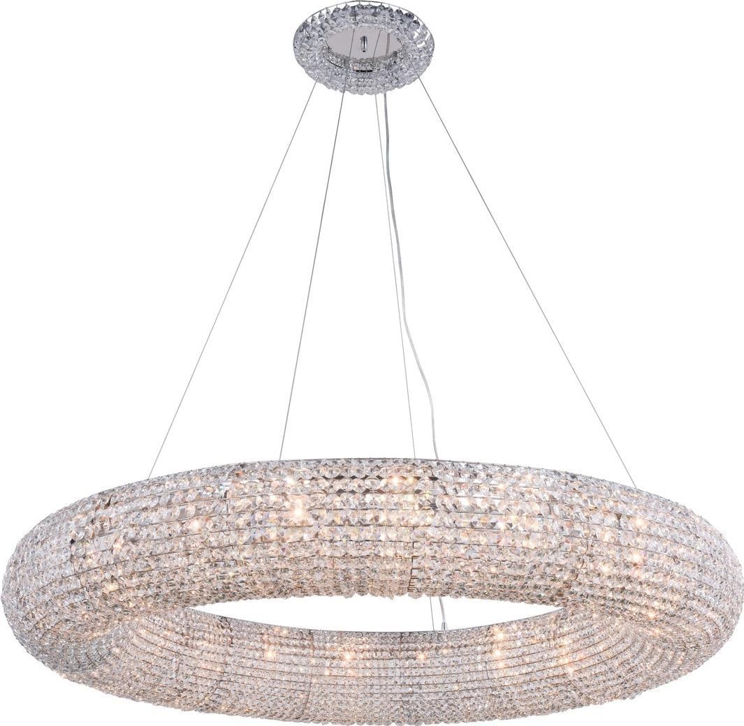 Elegant Lighting Paris Collection 20-Bulb Crystal Hanging Lamp: Elegant Lighting Paris Collection 20-Bulb Crystal Hanging Lamp Illuminate your space with the elegant Paris Collection Light Fixture. This contemporary hanging lamp features a stunning design, crafted