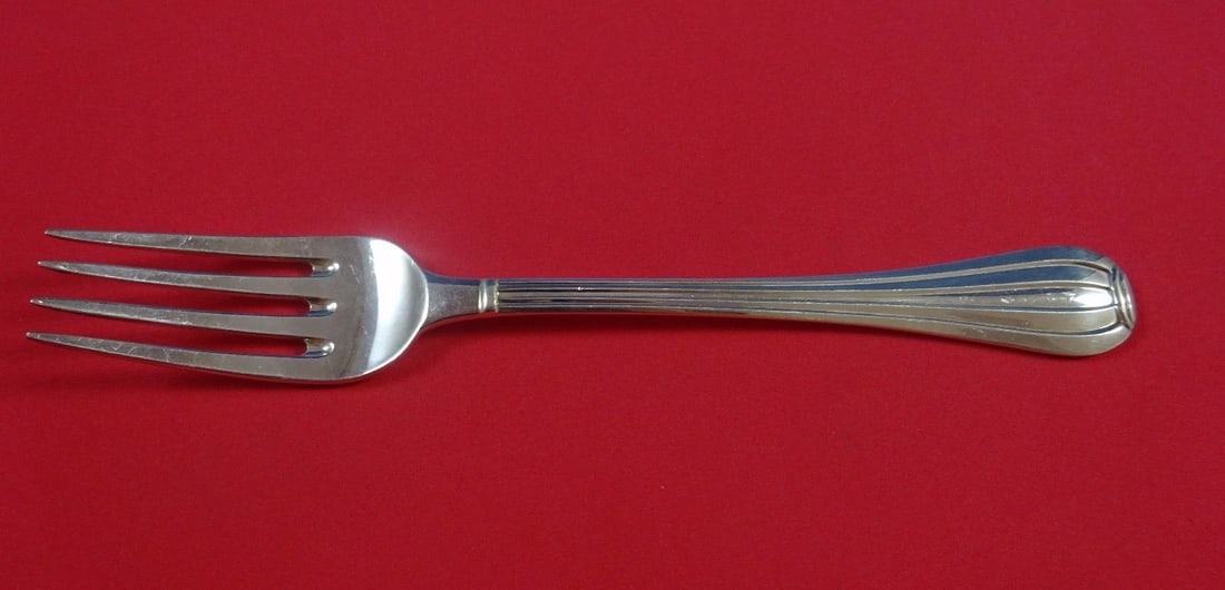 Firenze Sterling Silver Serving Fork by Fortunoff Buccellati 9.25 inches: Firenze Sterling Silver Serving Fork by Fortunoff Buccellati 9.25 inches This exquisite cold meat fork is from the Firenze pattern by Fortunoff and Buccellati, renowned for its handcrafted sterling si