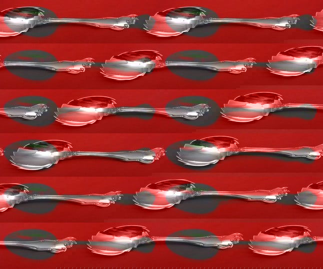 Tiffany & Co Provence Sterling Silver Teaspoon Set 12 Pieces 6 Inch: Tiffany & Co Provence Sterling Silver Teaspoon Set 12 Pieces 6 Inch Elevate your dining experience with this exquisite 12-piece Sterling Silver Teaspoon Set in the Provence pattern by Tiffany & Co. Ea