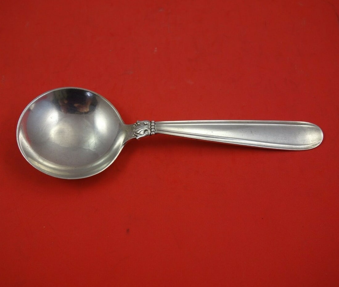 W & S Sorensen Karina Sterling Silver Berry Spoon 7 7/8 in Serving (1 of 3)