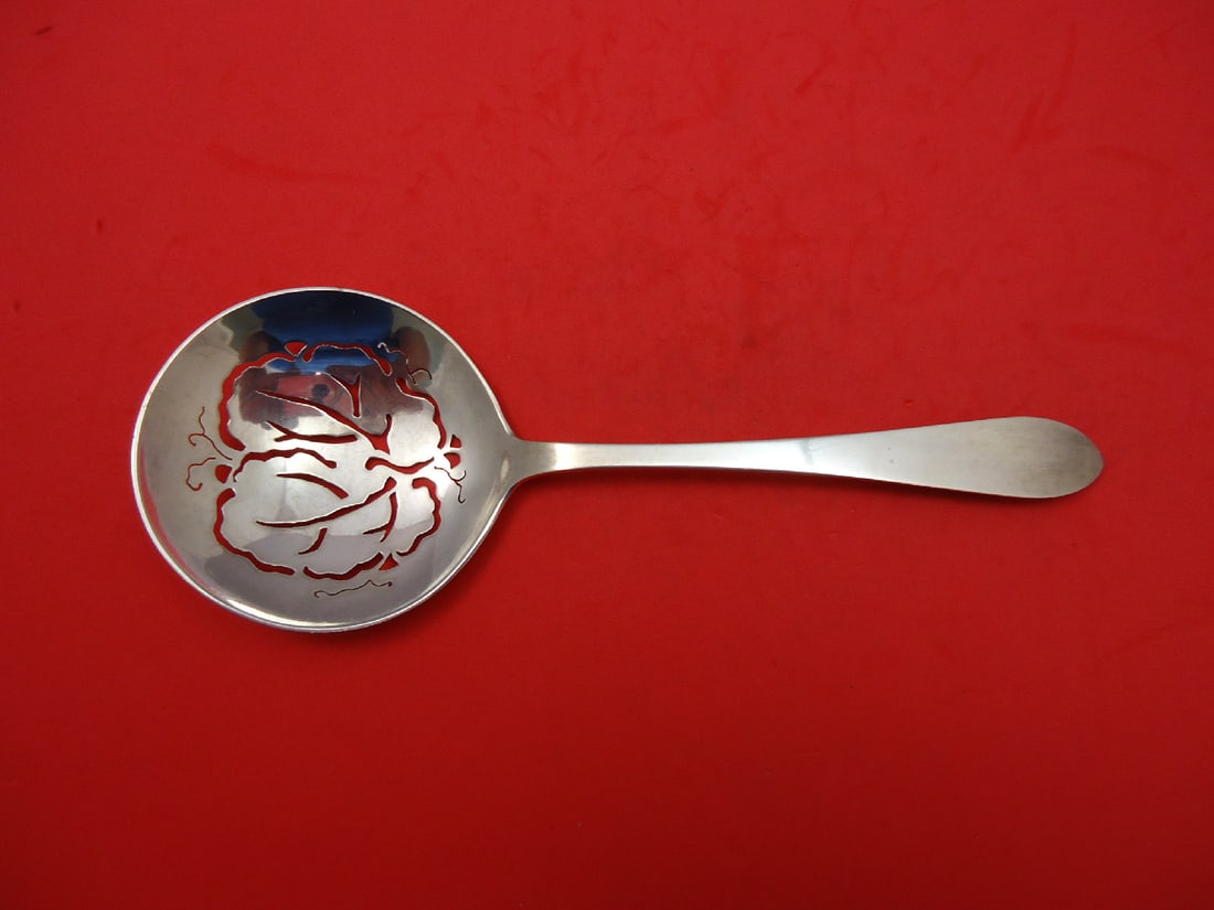 Tiffany & Co. Faneuil Sterling Silver 9" Pea Spoon Vine Design: Tiffany & Co. Faneuil Sterling Silver 9" Pea Spoon Vine Design This exquisite pea spoon is crafted from high-quality sterling silver and is part of the elegant Faneuil pattern by Tiffany & Co. Measuri