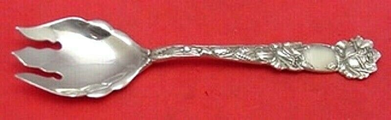 Alvin Bridal Rose Sterling Silver Ice Cream Fork 5 Inch: Alvin Bridal Rose Sterling Silver Ice Cream Fork 5 Inch This exquisite ice cream fork, measuring 5 inches, is crafted from sterling silver and features the elegant Bridal Rose pattern by Alvin. Manufa