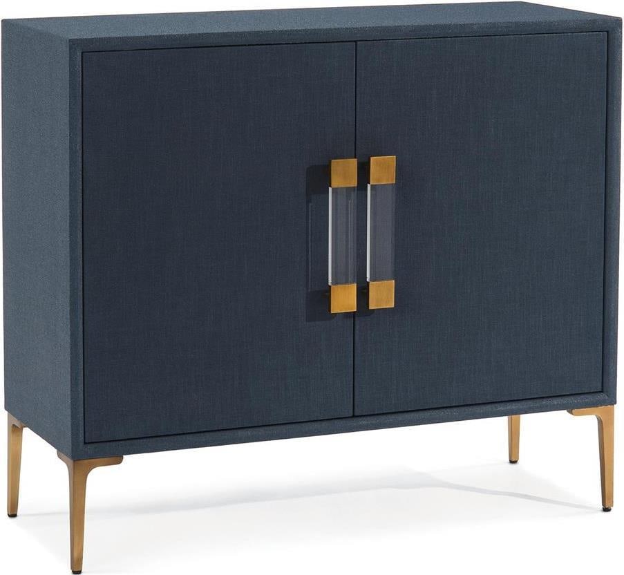 John-Richard Indigo Batik Wood Cabinet with Adjustable Shelf: John-Richard Indigo Batik Wood Cabinet with Adjustable Shelf This Indigo Batik Cabinet is a stunning piece that combines functionality with modern aesthetics. It features an adjustable shelf that allo