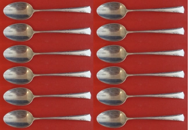 Gorham Greenbrier Sterling Silver 12-Piece Soup Spoon Set: Gorham Greenbrier Sterling Silver 12-Piece Soup Spoon Set Enhance your dining experience with this exquisite Greenbrier by Gorham Sterling Silver Place Soup Spoon Set. This 12-piece collection feature