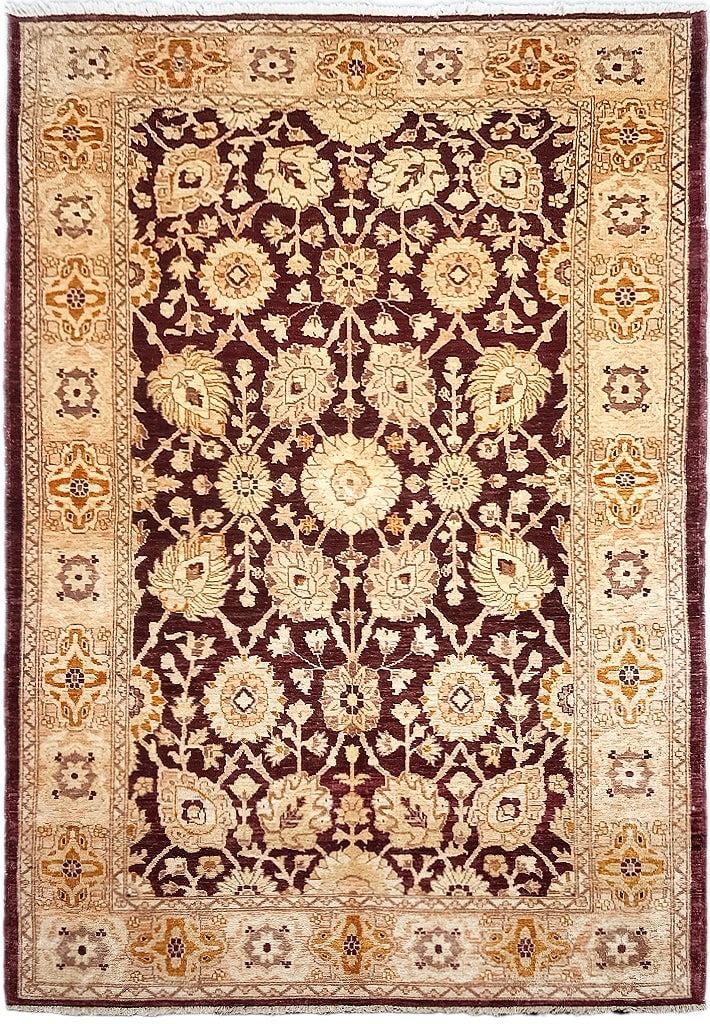 5.3 x 8.8 Ziegler Chobi Peshawar Rug Handcrafted Wool Elegant Design: 5.3 x 8.8 Ziegler Chobi Peshawar Rug Handcrafted Wool Elegant Design Free continental US Shipping Elevate your space with the stunning 5.3 x 8.8 Ziegler Chobi Peshawar Rug, a perfect blend of traditio