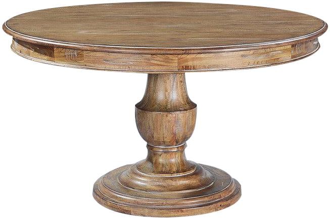 Beachwood Round Dining Table Old World Style Pedestal Base 54in (1 of 3)