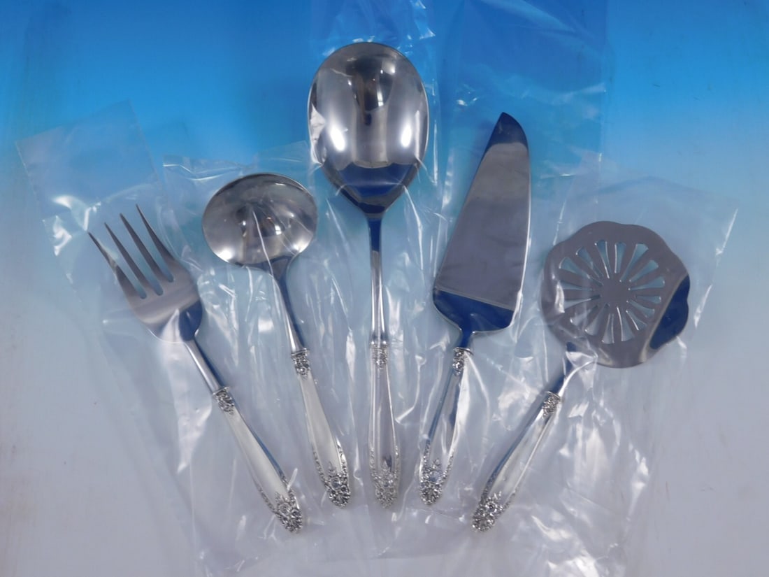 International Sterling Silver Prelude 5pc Thanksgiving Hostess Set: International Sterling Silver Prelude 5pc Thanksgiving Hostess Set Enhance your holiday dining experience with this exquisite 5-piece Thanksgiving Hostess Set from the Prelude pattern by International