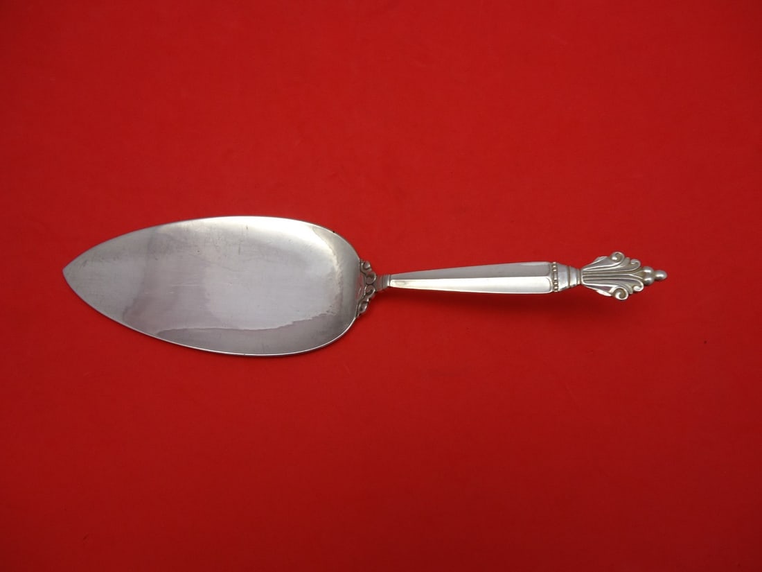 Georg Jensen Acanthus Sterling Silver Pie Server 8 3/4 inches (1 of 1)