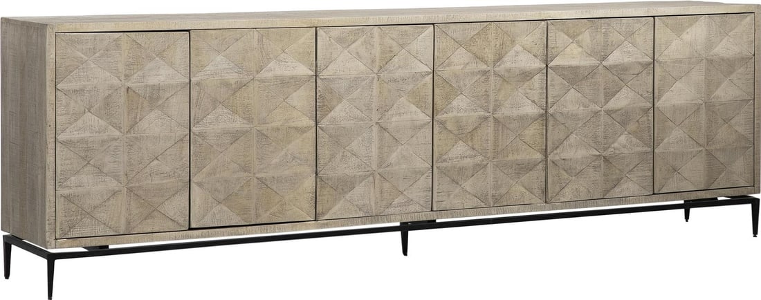 Philip French Style Sideboard in Light Warm Wash Mango Wood: Philip French Style Sideboard in Light Warm Wash Mango Wood Introducing the Elegant Philip Sideboard, a stunning addition to any dining or living space. This beautifully crafted sideboard features a F