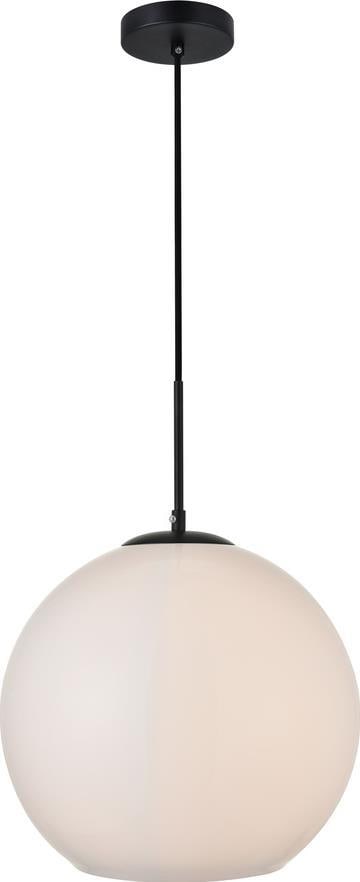 Elegant Lighting Baxter Pendant Light Milk Finish 40W E26 UL-Listed: Elegant Lighting Baxter Pendant Light Milk Finish 40W E26 UL-Listed Illuminate your space with the Stylish Baxter Pendant Light, a perfect blend of functionality and elegance. This transitional style