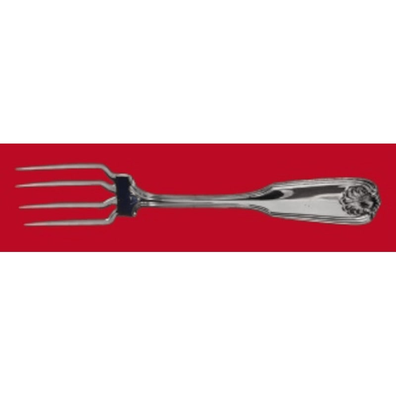 Towle Sterling Silver Benjamin Franklin BBQ Fork Custom 7 3/4": Towle Sterling Silver Benjamin Franklin BBQ Fork Custom 7 3/4" This exquisite serving fork is crafted from sterling silver and features the Benjamin Franklin pattern by Towle. Measuring 7 3/4" in leng
