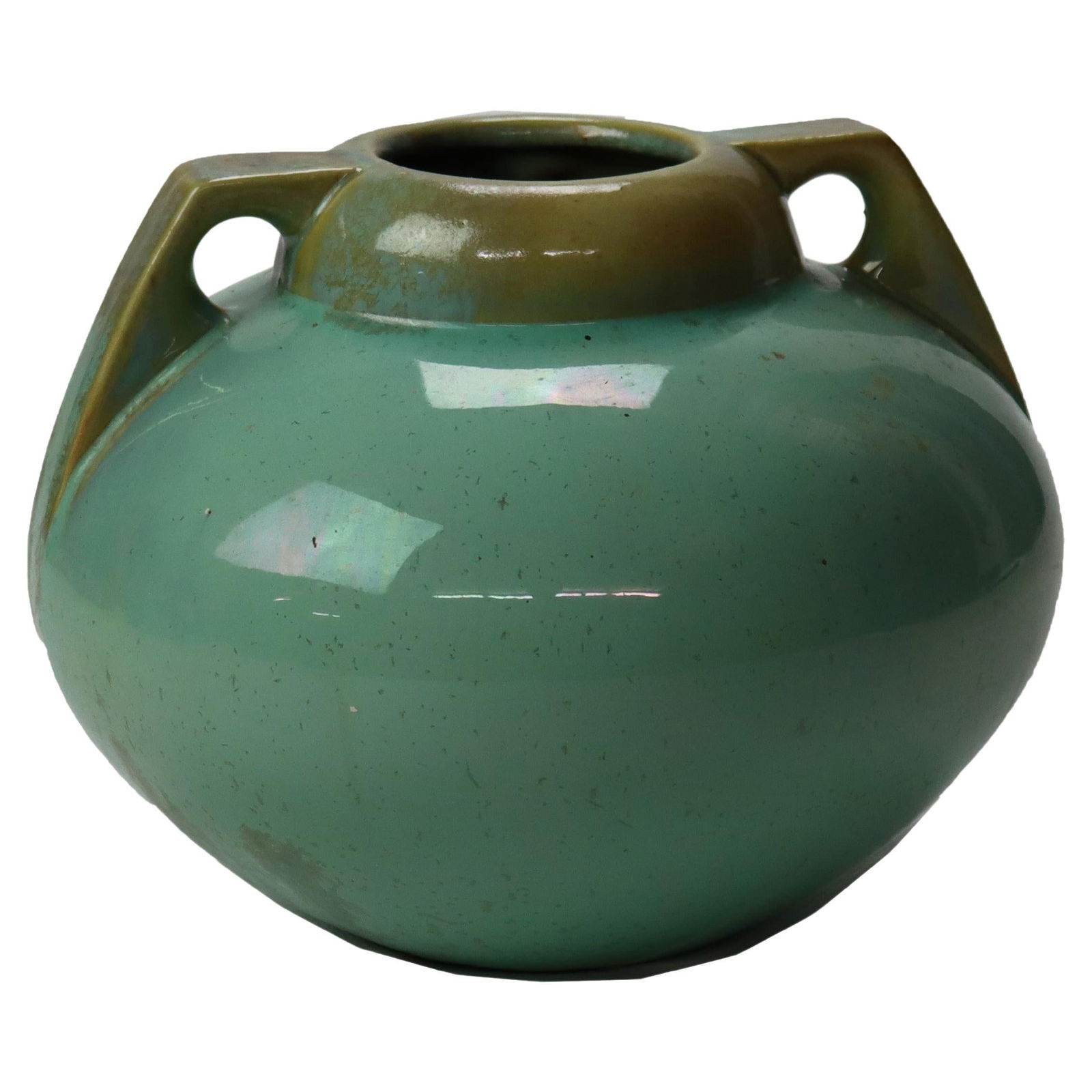 Arts and Crafts Era Fulper Pottery Vase With Dual Handles Circa 1920 (1 of 7)