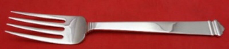 Tiffany & Co Hampton Sterling Silver Cold Meat Fork 8 3/4": Tiffany & Co Hampton Sterling Silver Cold Meat Fork 8 3/4" This exquisite serving fork is crafted from sterling silver and features the classic Hampton pattern by Tiffany & Co. Measuring 8 3/4 inches,