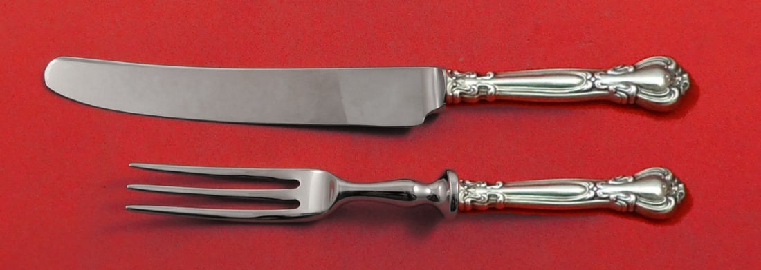 Gorham Chantilly Sterling Silver 2-Piece Individual Fruit Set: Gorham Chantilly Sterling Silver 2-Piece Individual Fruit Set Enhance your dining experience with this exquisite Chantilly by Gorham Sterling Silver Individual Fruit Set. This custom 2-piece set featu