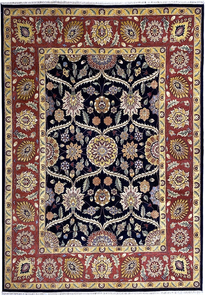 Handmade 9 x 12 Jaipour Wool Rug in Royal Blue: Handmade 9 x 12 Jaipour Wool Rug in Royal Blue Free continental US Shipping Enhance your living space with this exquisite 9 x 12 handmade Jaipour rug, featuring a stunning royal blue color. Crafted fr
