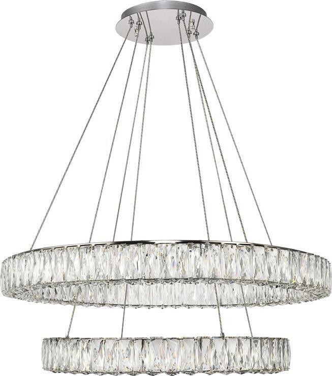 Monroe Chrome Pendant Light with Royal-Cut Crystal Accents: Monroe Chrome Pendant Light with Royal-Cut Crystal Accents Illuminate your modern space with the Monroe Chrome Pendant. This stunning pendant light features a contemporary design with a chrome finish