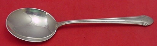 Alvin Romantique Sterling Silver 6 3/4" Gumbo Soup Spoon: Alvin Romantique Sterling Silver 6 3/4" Gumbo Soup Spoon This exquisite gumbo soup spoon features the elegant Romantique pattern by Alvin. Crafted from high-quality sterling silver, it measures 6 3/4
