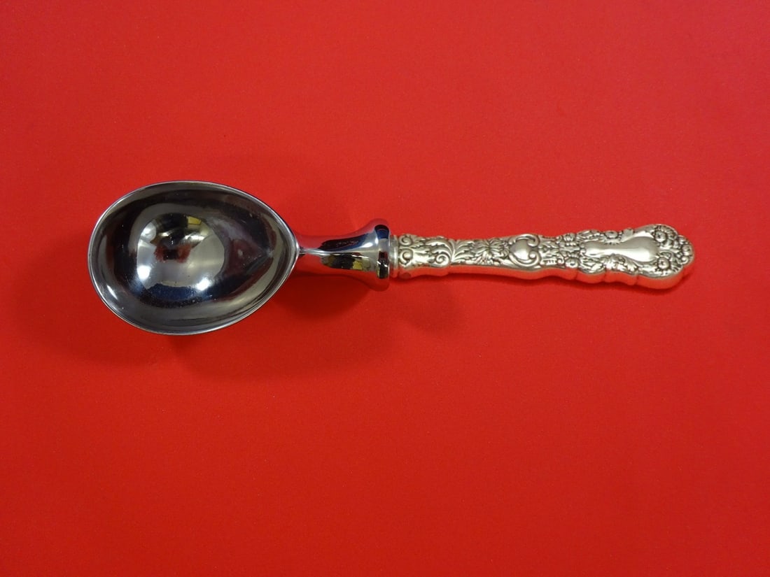 Gorham Imperial Chrysanthemum Sterling Silver Ice Cream Scoop 7 Custom: Gorham Imperial Chrysanthemum Sterling Silver Ice Cream Scoop 7 Custom This exquisite ice cream scoop features the elegant Imperial Chrysanthemum pattern by Gorham. Crafted from sterling silver, it bo